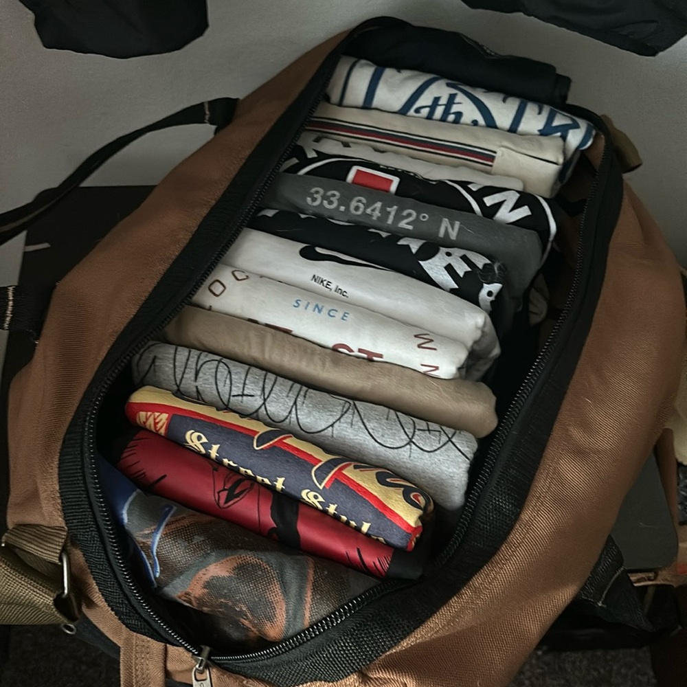 Shirt Bundle (14pcs XL & Large; and a Carhartt duffle bag)